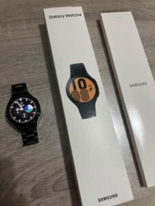 Samsung Galaxy Watch4 Classic สีดำ สายสแตนเลส พร้อมกล่อง Money2Plus.com รับจำนำ Samsung Galaxy Watch ทุกรุ่น ให้ราคาสูง ได้เงินทันที ปลอดภัย ใกล้รัชดา