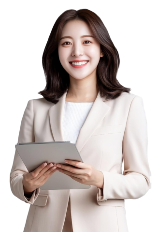 ผู้หญิงถือแท็บเล็ตพร้อมรอยยิ้มในลุคมืออาชีพ Money2Plus.com รับจำนำ Tablet รับซื้อ ให้ราคาสูง ได้เงินทันที งามวงวานศ์